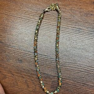 Rainbow Crystal Necklace One Size